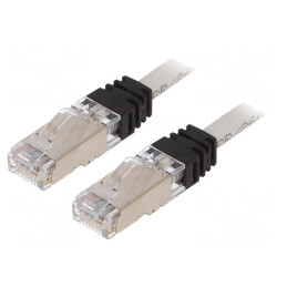 Patch cord S/FTP TX6A LSZH gri 1m | Electronic-mag.ro | Componente Electronice