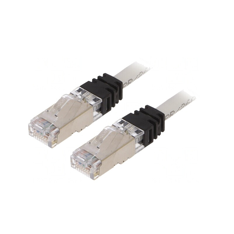 Patch cord S/FTP TX6A LSZH gri 1m | Electronic-mag.ro | Componente Electronice