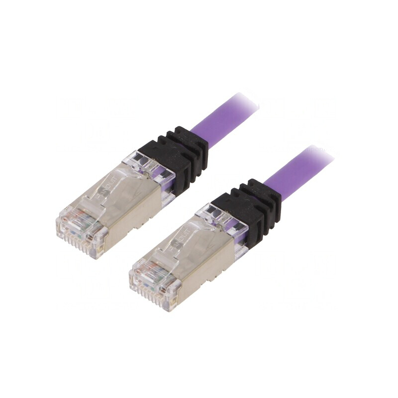 Cablu Patch S/FTP TX6A 10Gig LSZH Violet 1m | Electronic-mag.ro | Componente Electronice
