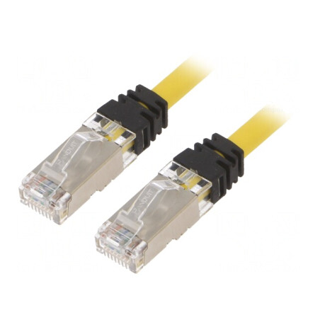 Patch cord galben S/FTP TX6A™ 10Gig LSZH 1m | Electronic-mag.ro | Componente Electronice