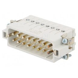 Conector HDC Inserturi Contact Tată 16P 16PE | Electronic-mag.ro | Componente Electronice