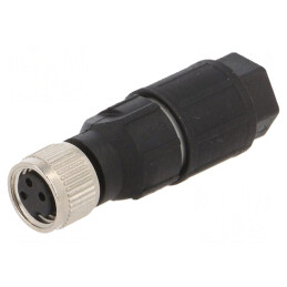 Conector M8 Mamă 3PIN Drept pe Cablu 4A | Electronic-mag.ro | Componente Electronice