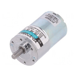 Motor DC cu Transmisie 12V 2,19A Ax Crestătură D 50:1 | Electronic-mag.ro | Componente Electronice
