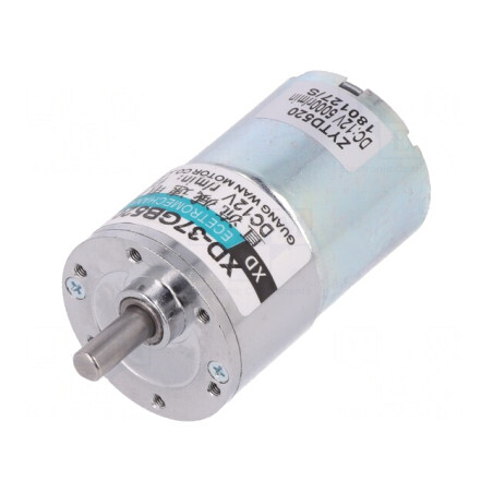 Motor DC cu Transmisie 12V 2,19A Ax Crestătură D 50:1 | Electronic-mag.ro | Componente Electronice
