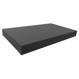 Carcasă Bază Oțel Neagră 152x254x25mm | Electronic-mag.ro | Componente Electronice