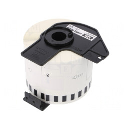 Etichetă Autoadezivă Albă 62mm x 30,48m Neagră | Electronic-mag.ro | Componente Electronice
