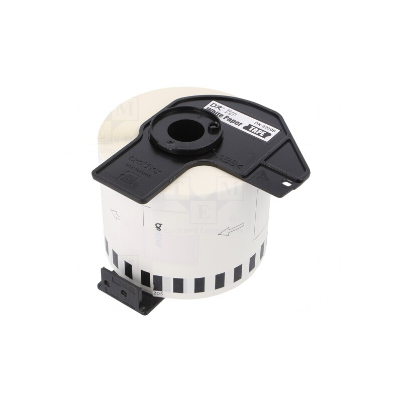 Etichetă Autoadezivă Albă 62mm x 30,48m Neagră | Electronic-mag.ro | Componente Electronice