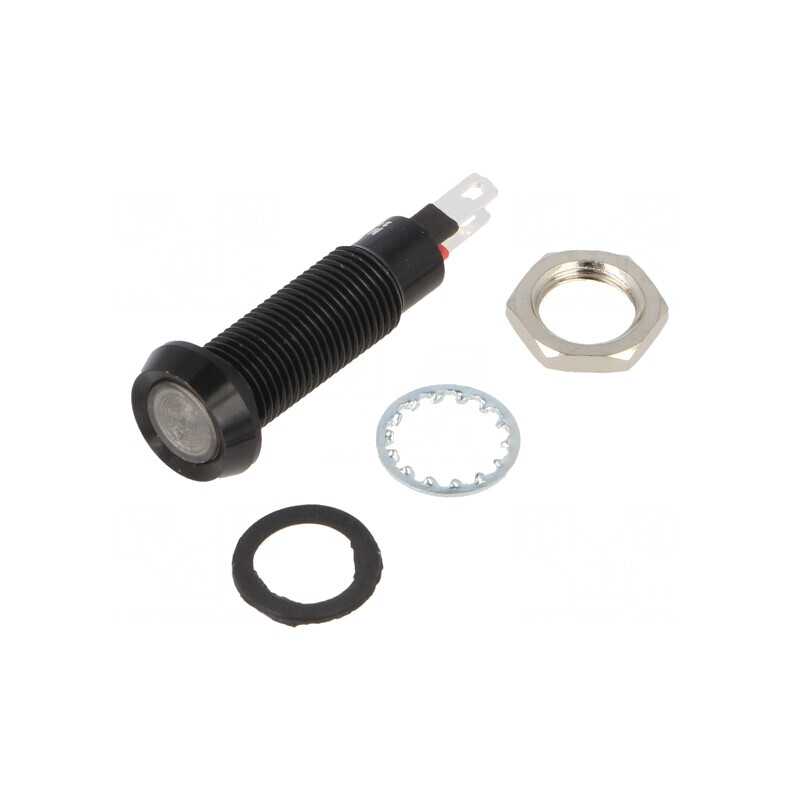 Lampă de control LED roșie 24-28V IP67 | Electronic-mag.ro | Componente Electronice