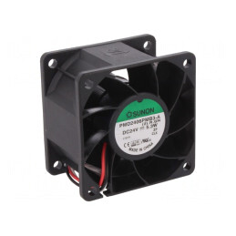 Ventilator axial DC 24V 60x60x38mm 70,5m3/h 47dBA cu bilă | Electronic-mag.ro | Componente Electronice