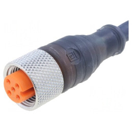 Cablu Conectare M12 PIN 5 5m Mufă 60VAC 4A | Electronic-mag.ro | Componente Electronice