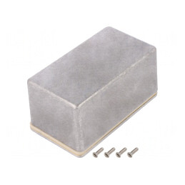 Carcasă Universală Aluminiu Natural 65x115x55mm | Electronic-mag.ro | Componente Electronice