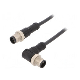 Cablu senzori/automatizări 1m M12-M12 8 pini | Electronic-mag.ro | Componente Electronice
