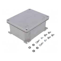 Carcasă universală 114mm x 139mm x 62mm cu lame de fixare | Electronic-mag.ro | Componente Electronice