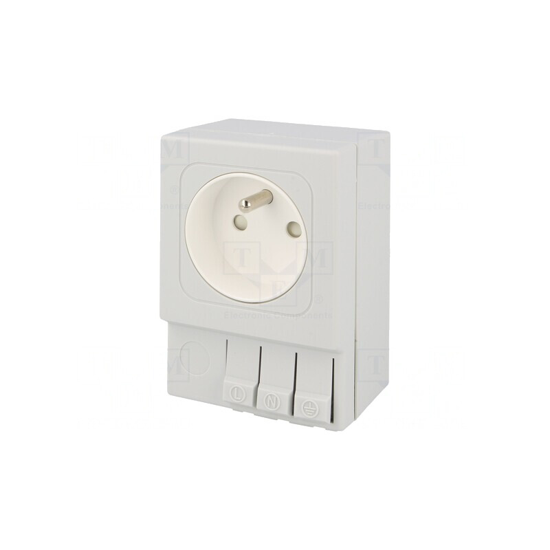 Soclu E 250VAC 16A IP20 pentru şină DIN | Electronic-mag.ro | Componente Electronice