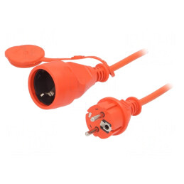 Prelungitor alimentare 10m 3x1,5mm2 Portocaliu | Electronic-mag.ro | Componente Electronice