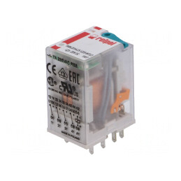 Releu Electromagnetic 4PDT 220VDC 6A | Electronic-mag.ro | Componente Electronice