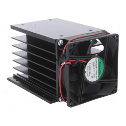 Radiator Aluminiu Negru 135x100x80mm | Electronic-mag.ro | Componente Electronice