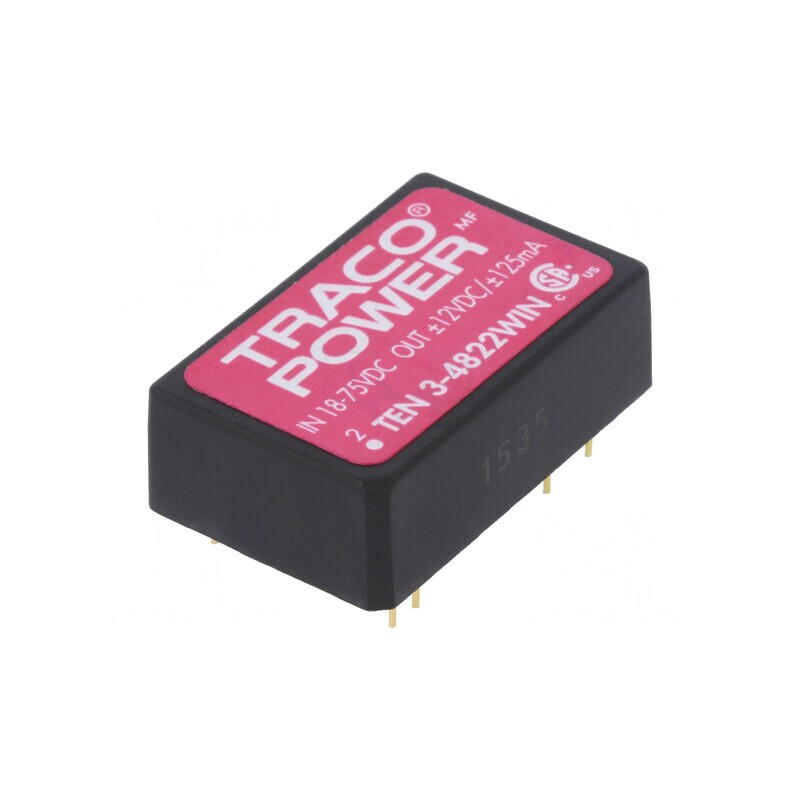 Convertor DC/DC 3W 18-75V la 12V/-12V | Electronic-mag.ro | Componente Electronice Convertor DC/DC 3W 18-75V la 12V/-12V | Electronic-mag.ro | Componente Electronice