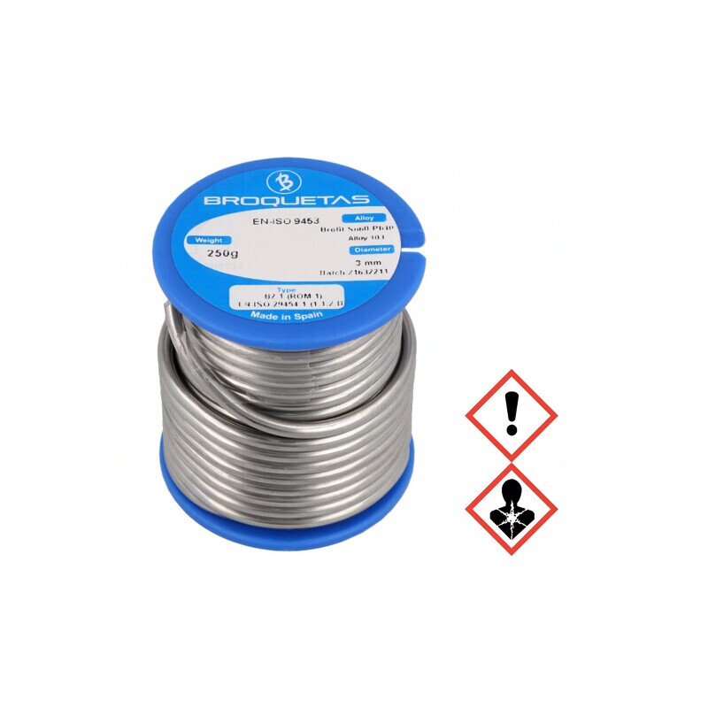 Sârmă de lipit cu plumb 3mm 0,25kg 183-190°C | Electronic-mag.ro | Componente Electronice Sârmă de lipit cu plumb 3mm 0,25kg 183-190°C | Electronic-mag.ro | Componente Electronice