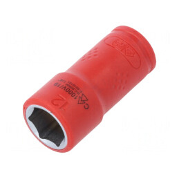 Cap de protecție tubulară HEX 12mm 1/4, 6 puncte, izolată | Electronic-mag.ro | Componente Electronice