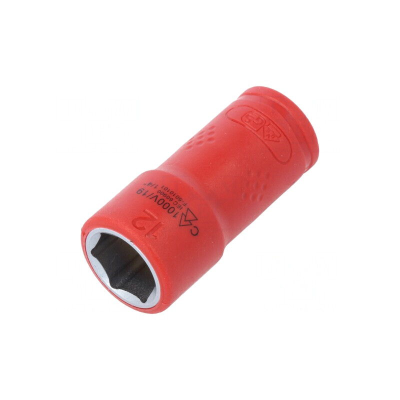Cap de protecție tubulară HEX 12mm 1/4, 6 puncte, izolată | Electronic-mag.ro | Componente Electronice