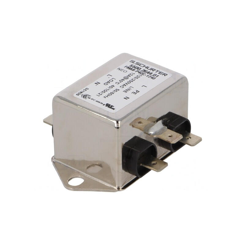 Filtru Anti-Interferențe 250VAC 12A | Electronic-mag.ro | Componente Electronice