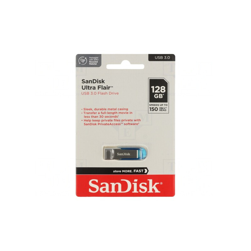 Stick USB 3.0 128GB albastru Ultra Flair | Electronic-mag.ro | Componente Electronice