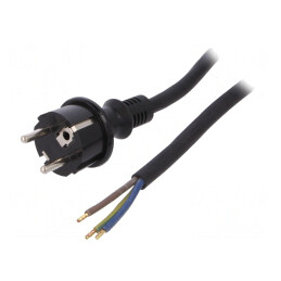 Cablu SCHUKO 5m Negru W-97279 | Electronic-mag.ro | Componente Electronice