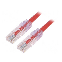 Cablu Patch Cord TX6 PLUS U/UTP Cat6 Roșu 5m LSZH | Electronic-mag.ro | Componente Electronice