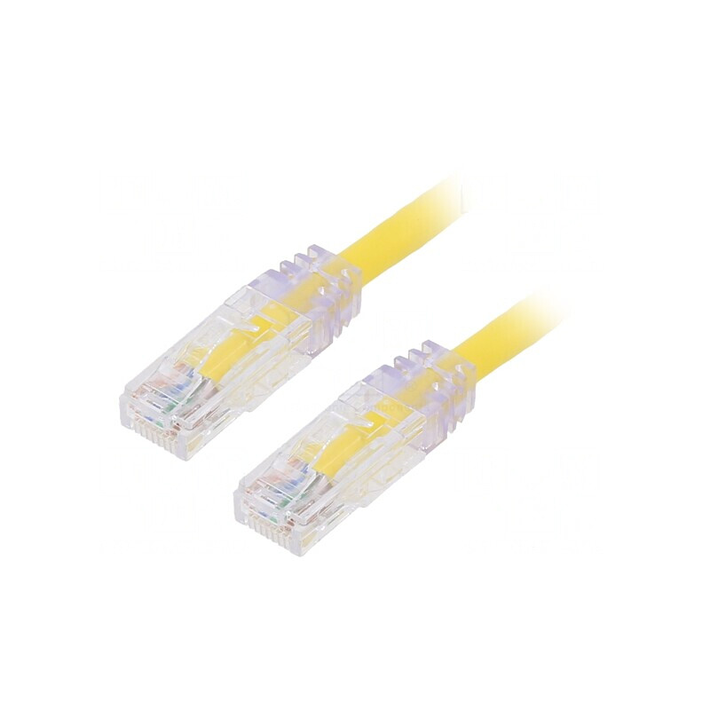 Patch Cord TX6 Plus U/UTP 6 Galben 5m | Electronic-mag.ro | Componente Electronice