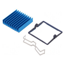 Radiator cu aripioare BGA albastru 31x31mm | Electronic-mag.ro | Componente Electronice