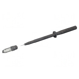 Sondă de măsurare 1A neagră 4mm 128mm | Electronic-mag.ro | Componente Electronice