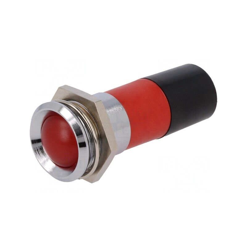 Lampă de control LED roșie 230V Ø22,2mm IP67 | Electronic-mag.ro | Componente Electronice