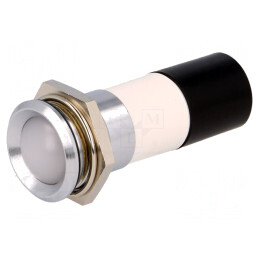 Lampă de control LED albă 230V 22mm IP67 | Electronic-mag.ro | Componente Electronice