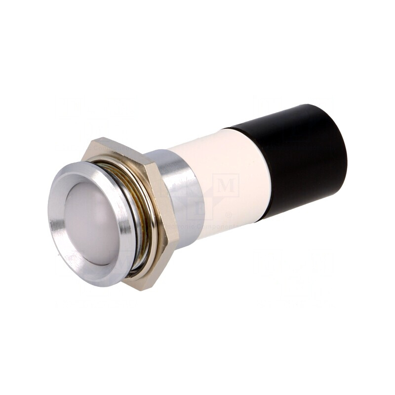 Lampă de control LED albă 230V 22mm IP67 | Electronic-mag.ro | Componente Electronice