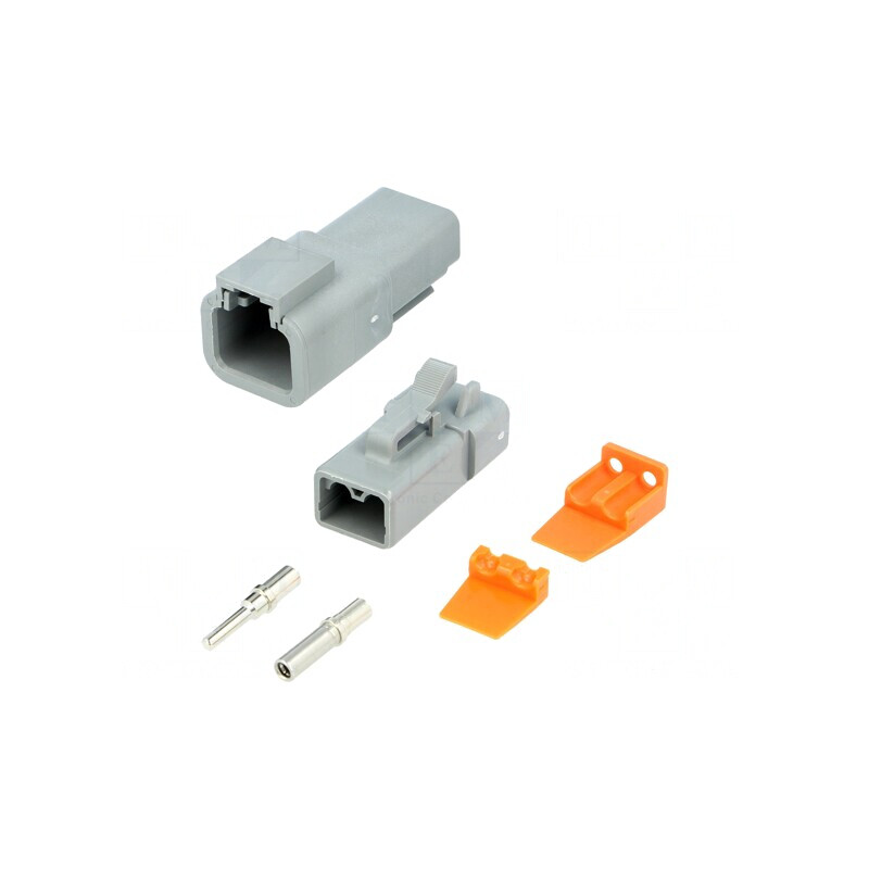Conector cablu-cablu ATP tată mamă 2 PIN | Electronic-mag.ro | Componente Electronice