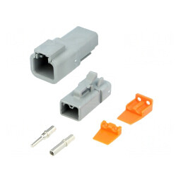 Conector cablu-cablu ATP tată mamă 2 PIN | Electronic-mag.ro | Componente Electronice