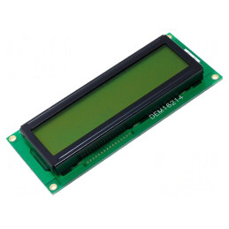 Afişaj: LCD | alfanumerice | STN Positive | 16x2 | 100x42x8,5mm | LED | DEM 16214 SYH-LY