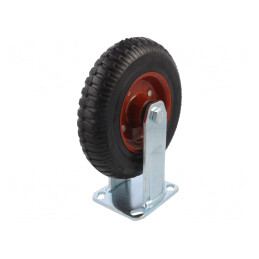 Roată de transport rigidă 200mm 235kg gumă | Electronic-mag.ro | Componente Electronice