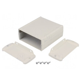 Carcasă universală TEKAM 85mm x 100mm cu lame de fixare | Electronic-mag.ro | Componente Electronice