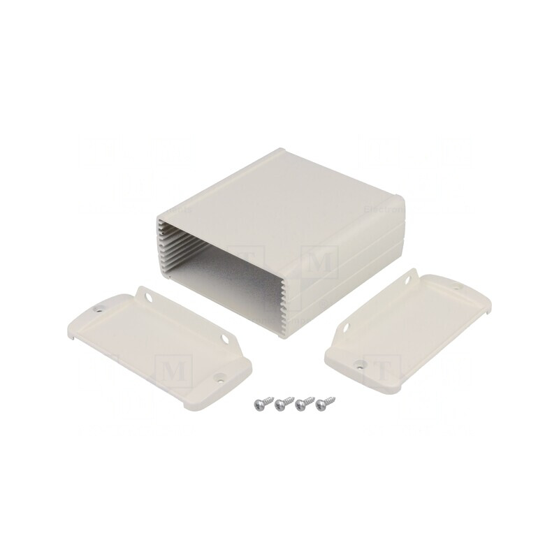 Carcasă universală TEKAM 85mm x 100mm cu lame de fixare | Electronic-mag.ro | Componente Electronice