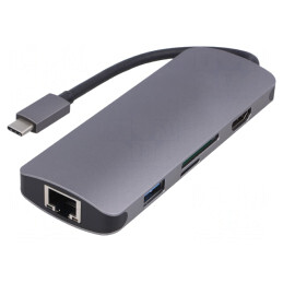 Adaptor USB 3.1 0,26m Negru/Gri | Electronic-mag.ro | Componente Electronice