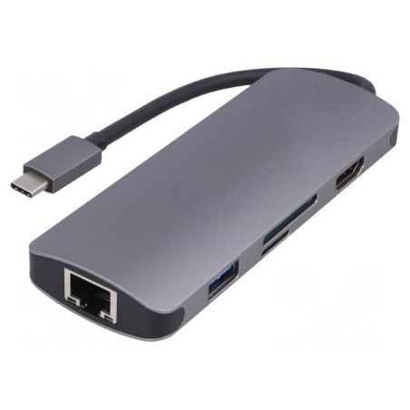 Adaptor USB 3.1 0,26m Negru/Gri | Electronic-mag.ro | Componente Electronice