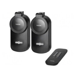 Prelungitor Electric 25m IP44 Negru 230V | Electronic-mag.ro | Componente Electronice