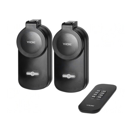 Prelungitor Electric 25m IP44 Negru 230V | Electronic-mag.ro | Componente Electronice