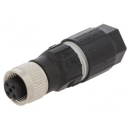 Mufă M12 4-PIN mamă pe cablu IDC DeviceNet/CANopen | Electronic-mag.ro | Componente Electronice