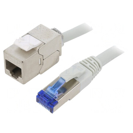 Prelungitor RJ45 S/FTP CAT6a LSZH Gri 10m | Electronic-mag.ro | Componente Electronice