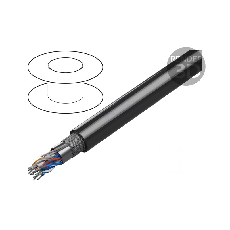 Cablu RS232/RS422 30m PVC Eca | Electronic-mag.ro | Componente Electronice
