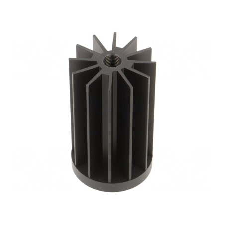 Radiator LED Rotund Negru 45x68mm STAR LED | Electronic-mag.ro | Componente Electronice