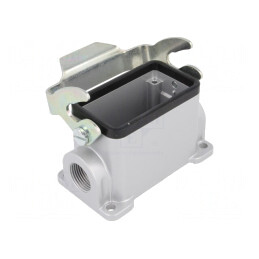 Carcasă pentru Conectori HDC C146 Dimensiune E10 cu Clichet | Electronic-mag.ro | Componente Electronice